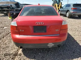 2004 Audi A4 1.8T with VIN WAULC68EX4A114950, listed as a Copart auction lot 56335704 with 0 mi miles and Salvage Title. Bid and sale history available at carsss.com. Image 6.