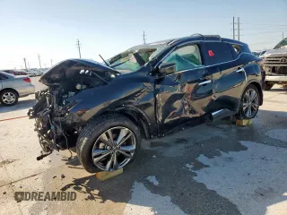 2019 Nissan Murano Platinum z VIN 5N1AZ2MJ4KN110818, wystawiony jako Copart lot #51916645 z przebiegiem Nie podano mil oraz Szkoda całkowita • Salvage title. Historia ofert i sprzedaży dostępna na DreamBid. Obrazek 1.