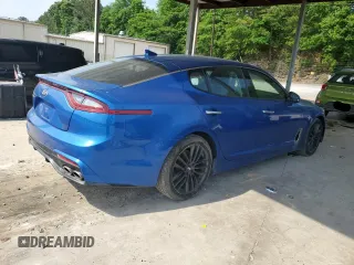 2018 Kia Stinger with VIN KNAE15LA5J6035696, listed as a Copart auction lot 53462545 with 95,109 mi miles and Clean Title. Bid and sale history available at DreamBid. Image 3.