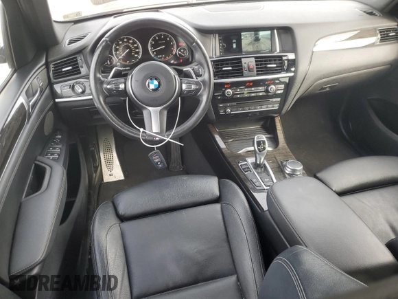 2017 BMW X3 xDrive35i with VIN 5UXWX7C58H0S18350, listed as a Copart auction lot 45501575 with 86,262 mi miles and Salvage Title. Bid and sale history available at DreamBid. Image 8.