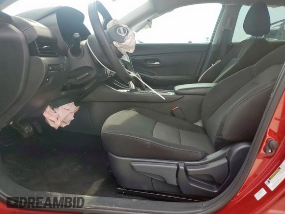 2024 Nissan Sentra SV with VIN 3N1AB8CVXRY206369, listed as a Copart auction lot 58091235 with 21,781 mi miles and Salvage title. Bid and sale history available at DreamBid. Image 7.