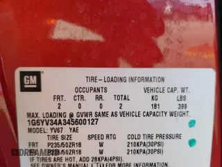 2004 Cadillac XLR z VIN 1G6YV34A345600127, wystawiony jako Copart lot #68859774 z przebiegiem 40 727 mil mil oraz Szkody całkowita. Historia ofert i sprzedaży dostępna na DreamBid. Obrazek 13.