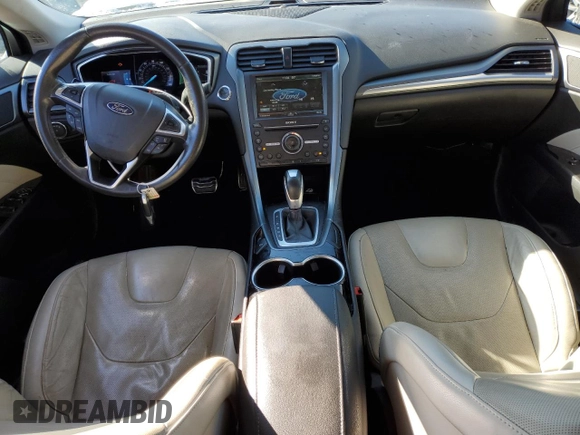 2016 Ford Fusion Titanium with VIN 3FA6P0K93GR287108, listed as a Copart auction lot 87905495 with 91,184 mi miles and Salvage Title. Bid and sale history available at DreamBid. Image 8.
