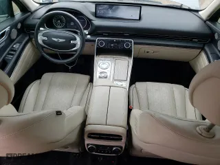 2021 Genesis GV80 with VIN KMUHBDSB6MU070830, listed as a Copart auction lot 49637774 with 51,820 mi miles and Salvage Title. Bid and sale history available at carsss.com. Image 8.