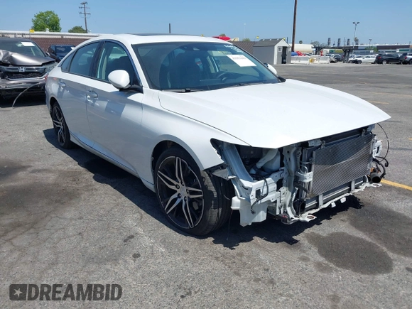 2021 Honda Accord Touring with VIN 1HGCV2F92MA024124, listed as a IAAI auction lot 42353443 with 22,457 mi miles and . Bid and sale history available at DreamBid. Image 1.