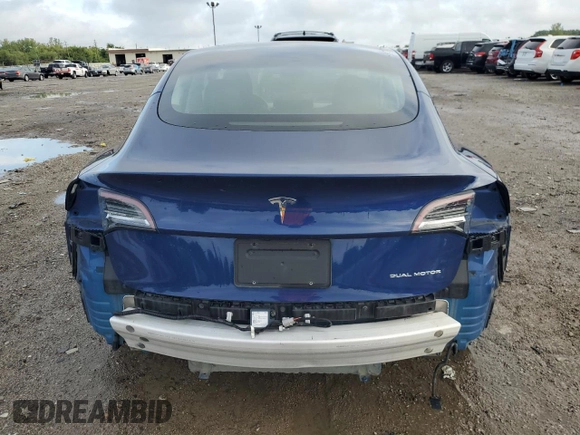 2021 Tesla Model 3 Long Range z VIN 5YJ3E1EB1MF063971, wystawiony jako Copart lot #63851094 z przebiegiem 82 935 mil mil oraz Nie do naprawy • Non repairable. Historia ofert i sprzedaży dostępna na DreamBid. Obrazek 6.