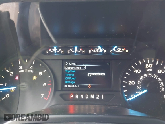 2015 Ford F-150 XL with VIN 1FTEX1CP4FFC74260, listed as a IAAI auction lot 41555925 with 61,583 mi miles and . Bid and sale history available at DreamBid. Image 7.