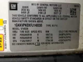 2015 GMC Acadia SLE с VIN 1GKKVPKDXFJ148036, выставлен на аукционе Copart как лот 48509735 с пробегом 170 937 миль миль и Списание • Salvage title. История ставок и продаж доступна на DreamBid. Изображение 15.