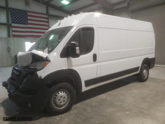 2025 Ram ProMaster Cargo Van Tradesman with VIN 3C6LRVDG5SE512703, listed as a Copart auction lot 43508015 with 0 mi miles and Clean Title. Bid and sale history available at carsss.com. Image 1.