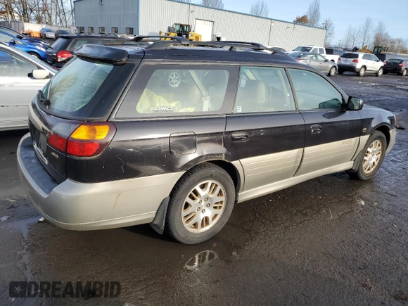 2001 Subaru Legacy Outback L.L. Bean with VIN 4S3BH806017671374, listed as a Copart auction lot 86381044 with 185,696 mi miles and Clean title. Bid and sale history available at DreamBid. Image 3.