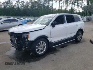 2022 Kia Telluride LX with VIN 5XYP2DHC1NG296601, listed as a Copart auction lot 54823115 with 76,882 mi miles and Non repairable. Bid and sale history available at DreamBid. Image 1.