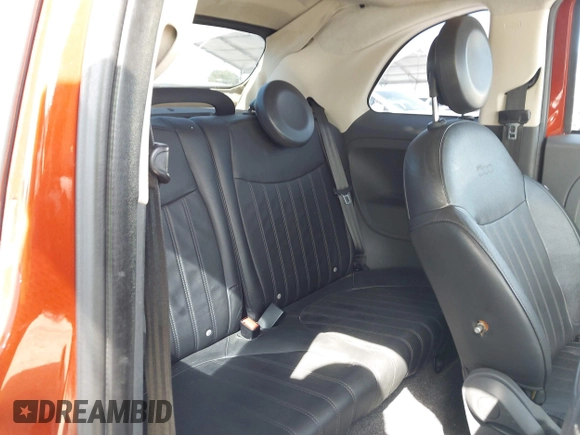 2012 FIAT 500 Gucci with VIN 3C3CFFER8CT370548, listed as a IAAI auction lot 42028846 with 74,091 mi miles. Bid and sale history available at carsss.com. Image 8.