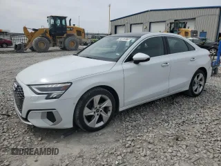 2023 Audi A3 Premium with VIN WAUAUDGY3PA090452, listed as a Copart auction lot 49063675 with 43,710 mi miles and Clean Title. Bid and sale history available at carsss.com. Image 1.