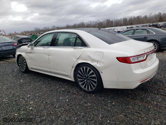 2017 Lincoln Continental Black Label with VIN 1LN6L9BC3H5617027, listed as a Copart auction lot 47207975 with 105,876 mi miles and Salvage Title. Bid and sale history available at carsss.com. Image 2.