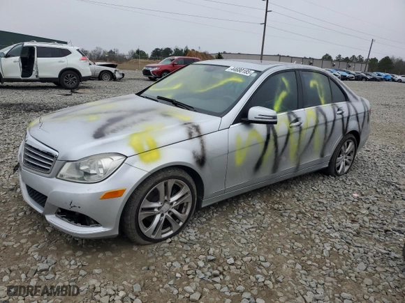 2014 Mercedes-Benz C-Class C 250 Sport with VIN WDDGF4HB7EG250155, listed as a Copart auction lot 44680185 with NaN miles and Salvage Title. Bid and sale history available at carsss.com. Image 1.