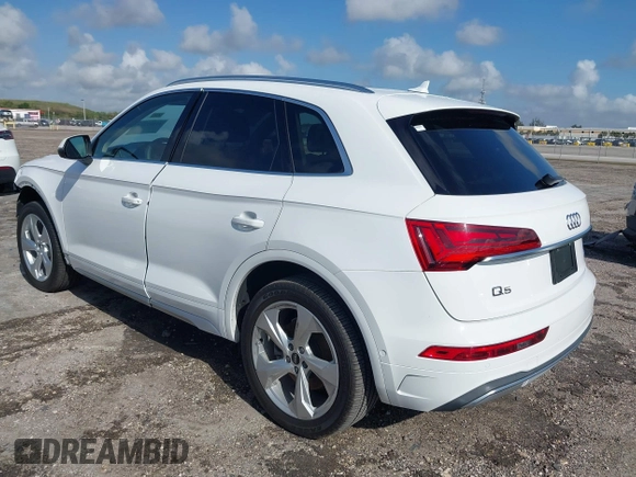 2021 Audi Q5 Prestige with VIN WA1CAAFY7M2034552, listed as a IAAI auction lot 41922211 with 52,235 mi miles and . Bid and sale history available at DreamBid. Image 3.