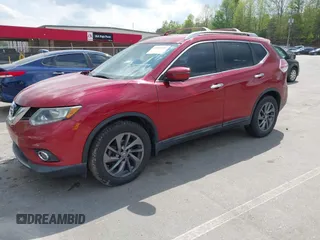 2016 Nissan Rogue SL with VIN 5N1AT2MT2GC780485, listed as a IAAI auction lot 41954455 with 110,804 mi miles. Bid and sale history available at carsss.com. Image 2.