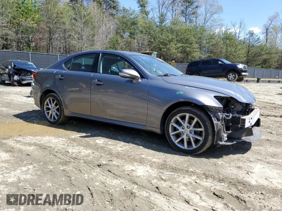 2013 Lexus IS 250 with VIN JTHCF5C25D2036068, listed as a Copart auction lot 52014305 with 130,819 mi miles and Salvage Title. Bid and sale history available at carsss.com. Image 4.