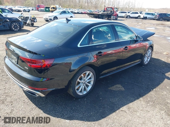 2019 Audi A4 Premium z VIN WAUDNAF47KA107169, wystawiony jako IAAI lot #41891215 z przebiegiem 49 247 mil mil oraz . Historia ofert i sprzedaży dostępna na DreamBid. Obrazek 4.