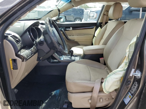 2012 Kia Sorento EX with VIN 5XYKU3A67CG273792, listed as a Copart auction lot 63869745 with Not provided miles and Salvage title. Bid and sale history available at DreamBid. Image 7.