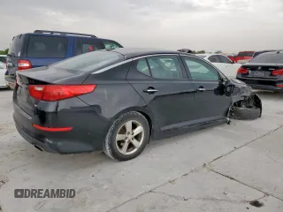 2015 Kia Optima LX with VIN KNAGM4A76F5663684, listed as a Copart auction lot 57304855 with 98,523 mi miles and Salvage title. Bid and sale history available at DreamBid. Image 3.