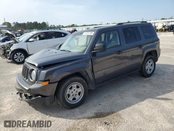 2015 Jeep Patriot Sport z VIN 1C4NJPBB8FD178671, wystawiony jako Copart lot #51251745 z przebiegiem Nie podano mil oraz Szkoda całkowita • Salvage title. Historia ofert i sprzedaży dostępna na DreamBid. Obrazek 1.