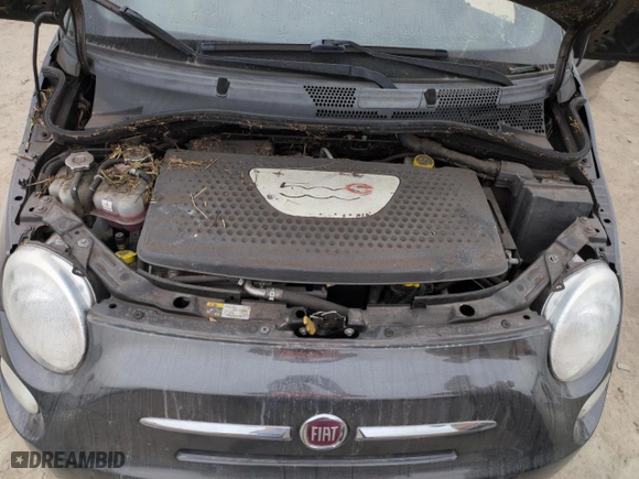 2015 FIAT 500e with VIN 3C3CFFGE2FT749768, listed as a Copart auction lot 76160274 with 73,299 mi miles and Salvage Title. Bid and sale history available at carsss.com. Image 11.