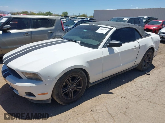 2012 Ford Mustang V6 with VIN 1ZVBP8EM3C5254496, listed as a IAAI auction lot 42211890 with 192,960 mi miles and . Bid and sale history available at DreamBid. Image 2.