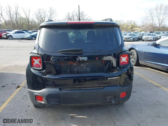 2017 Jeep Renegade Sport with VIN ZACCJAAHXHPG09784, listed as a IAAI auction lot 41891869 with 92,798 mi miles. Bid and sale history available at carsss.com. Image 17.