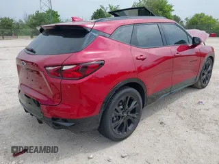2021 Chevrolet Blazer RS with VIN 3GNKBKRS4MS570818, listed as a IAAI auction lot 42511827 with 28,519 mi miles and . Bid and sale history available at DreamBid. Image 4.