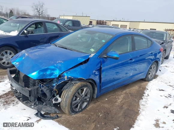2018 Hyundai Elantra SEL with VIN 5NPD84LF4JH367750, listed as a IAAI auction lot 41528384 with 40,871 mi miles. Bid and sale history available at carsss.com. Image 17.