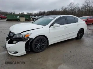 2016 Acura RLX Advance Pkg with VIN JH4KC1F97GC001116, listed as a Copart auction lot 86810424 with 135,029 mi miles and Salvage Title. Bid and sale history available at carsss.com. Image 1.