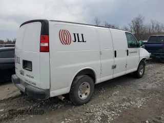 2020 Chevrolet Express Cargo with VIN 1GCWGAFP4L1174507, listed as a Copart auction lot 44225975 with 130,444 mi miles and Salvage Title. Bid and sale history available at DreamBid. Image 3.