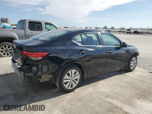 2020 Nissan Sentra S with VIN 3N1AB8BV3LY206111, listed as a Copart auction lot 47118415 with 56,365 mi miles and Salvage Title. Bid and sale history available at carsss.com. Image 3.
