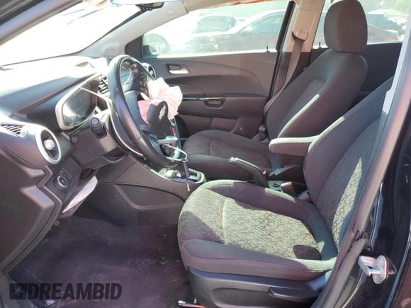 2017 Chevrolet Sonic LT with VIN 1G1JD6SH9H4161944, listed as a Copart auction lot 83557794 with 90,127 mi miles and Salvage Title. Bid and sale history available at carsss.com. Image 7.