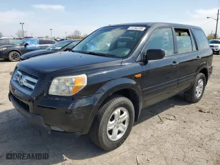 2007 Honda Pilot LX with VIN 5FNYF28107B021596, listed as a Copart auction lot 51256235 with 176,391 mi miles and Clean Title. Bid and sale history available at carsss.com. Image 1.