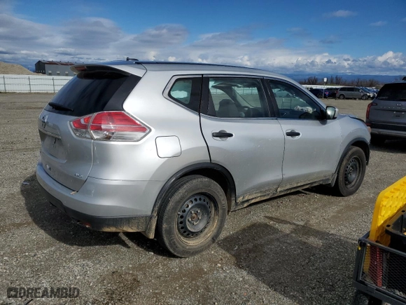 2016 Nissan Rogue SV with VIN KNMAT2MV4GP599449, listed as a Copart auction lot 43817365 with 163,844 mi miles and Salvage Title. Bid and sale history available at carsss.com. Image 3.