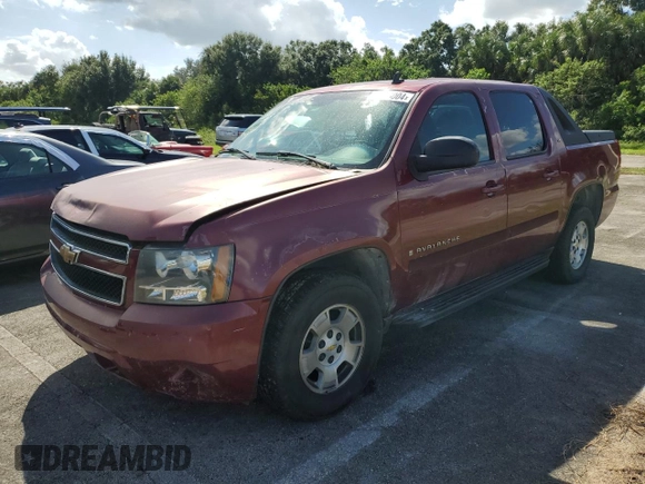 2007 Chevrolet Avalanche LT w/3LT with VIN 3GNEC12007G170145, listed as a Copart auction lot 73833004 with 195,635 mi miles and Non Repairable. Bid and sale history available at carsss.com. Image 1.