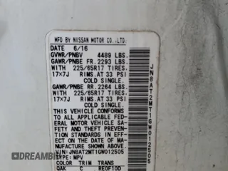 2016 Nissan Rogue S with VIN JN8AT2MT1GW012505, listed as a Copart auction lot 51582045 with 127,894 mi miles and Salvage Title. Bid and sale history available at carsss.com. Image 13.