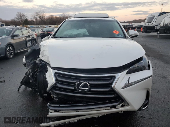 2017 Lexus NX 200t with VIN JTJBARBZ8H2114203, listed as a Copart auction lot 84314244 with Not provided miles and Salvage title. Bid and sale history available at DreamBid. Image 5.