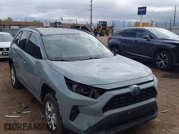 2020 Toyota RAV4 Hybrid XLE with VIN 2T3RWRFV2LW057300, listed as a Copart auction lot 54762655 with 96,624 mi miles and Salvage title. Bid and sale history available at DreamBid. Image 14.