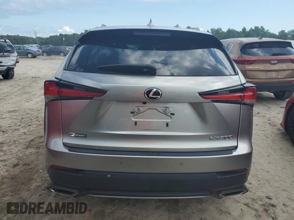 2020 Lexus NX 300 F Sport with VIN JTJSARBZ7L2162400, listed as a Copart auction lot 62706025 with 49,303 mi miles and Non repairable. Bid and sale history available at DreamBid. Image 6.