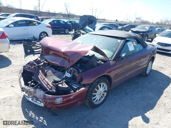 2002 Chrysler Sebring Conv with VIN 1C3EL45R12N279240, listed as a IAAI auction lot 41886541 with 65,576 mi miles. Bid and sale history available at carsss.com. Image 17.
