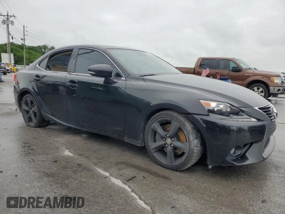 2014 Lexus IS 350 with VIN JTHBE1D27E5002011, listed as a Copart auction lot 55762765 with 105,063 mi miles and Clean title. Bid and sale history available at DreamBid. Image 4.