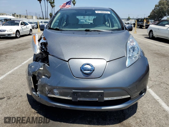 2017 Nissan LEAF SL with VIN 1N4BZ0CP7HC301971, listed as a Copart auction lot 57188623 with 35,614 mi miles. Bid and sale history available at carsss.com. Image 5.