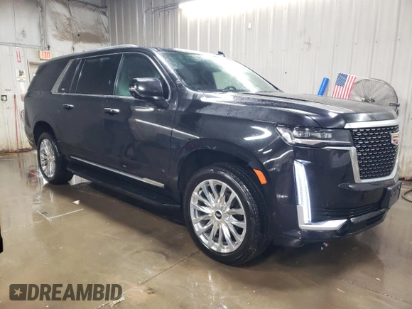 2023 Cadillac Escalade ESV 4WD Premium Luxury z VIN 1GYS4KKL7PR268558, wystawiony jako Copart lot #89128085 z przebiegiem 62 628 mil mil oraz Czysty tytuł • Clean title. Historia ofert i sprzedaży dostępna na DreamBid. Obrazek 4.