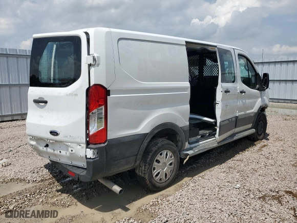 2021 Ford Transit Cargo Van with VIN 1FTBR1Y84MKA35617, listed as a Copart auction lot 56629234 with 0 mi miles. Bid and sale history available at carsss.com. Image 3.