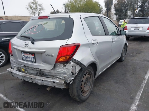 2016 Toyota Yaris L with VIN VNKKTUD39GA062097, listed as a IAAI auction lot 42030121 with 135,500 mi miles. Bid and sale history available at carsss.com. Image 4.