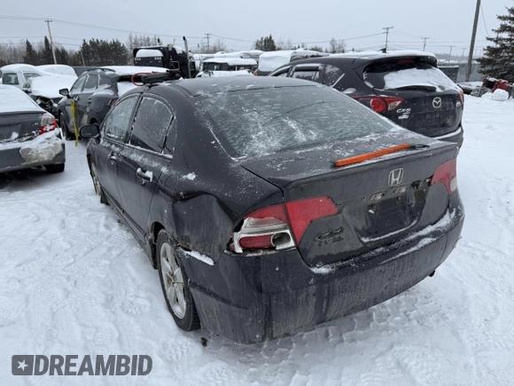 2008 Honda Civic LX with VIN 2HGFA165X8H105170, listed as a Copart auction lot 43953245 with 332,184 mi miles and Salvage Title. Bid and sale history available at DreamBid. Image 2.