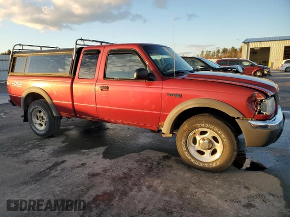 2001 Ford Ranger XL Fleet with VIN 1FTZR15E21TA68842, listed as a Copart auction lot 52757145 with 151,730 mi miles and Non Repairable. Bid and sale history available at DreamBid. Image 4.